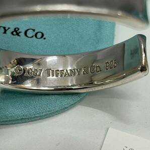 B5137【中古品】/ Tiffany ナローバングル シルバー ブレスレット ティファニー の画像2