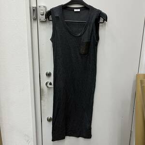 B5[ secondhand goods ]/ BRUNELLO CUCINELLI sleeveless shirt One-piece long One-piece black M size Brunello Cucinelli biju-.. feeling 