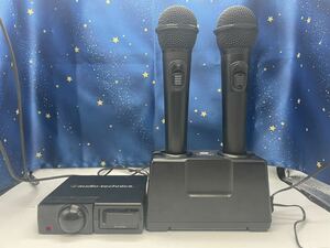 【保証あり】美品　動作品　AT-CR700赤外線ワイヤレスマイクセット 2MHz帯　オーディオテクニカ audio-technica Discoverer充電器 