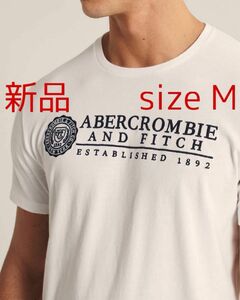 新品 正規品 アバクロンビー&フィッチ 半袖ロゴTシャツ WM