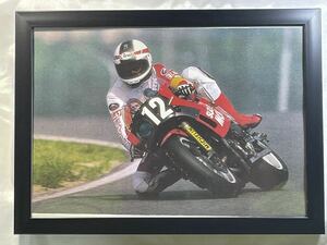 「'86 ケビン・シュワンツ/ ヨシムラ・スズキGSX-R750」A4サイズ 鈴鹿8耐 辻本聡、ワイン・ガードナー、