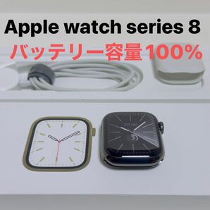 Apple watch series 8 グラファイト ステンレス 41mm