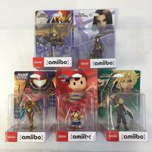 ◆【新品】amiibo アミーボ 大乱闘スマッシュブラザーズシリーズ 5点セット ネス/クラウド/サムス/キャプテン・ファルコン/勇者◆H050302_画像1