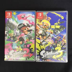 ◆【中古/送料無料/1円～】ニンテンドースイッチソフト 2点セット スプラトゥーン2 スプラトゥーン3 Nintendo Switch◆H051508