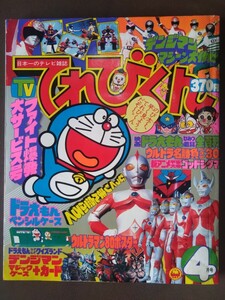 てれびくん 1980年 4月号 ゴッドシグマ ウルトラマ　ン80 龍虎巨人ゴーカイザー デンジマン サイボーグ009 オタスケマン ブルーノア 小学館