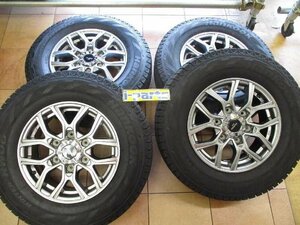 KAZERA/インポート15インチスタッドレス4本　ハンコック　195/80R15　6穴　OFF44　キャラバン　太田