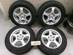 日産 純正 DL 15インチ スタッドレス 4本 未走行タイヤ 195/65R15 6J 5H 114.3 +45 セレナ 野田