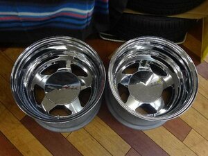 KMC15インチ鉄ホイール2本セット 15x10.0J　6H PCD139.7　OFF-70　川越