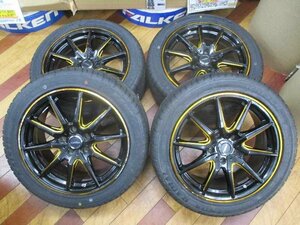 クロススピード/新品タイヤ17インチ４本セット　PCD114.3　GDBインプレッサ　アリスト　235/45R17 　川越