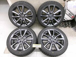 MAZDA3 純正 DL 18インチ スタッドレス 4本 7J 5H 114.3 +45 215/45R18 野田