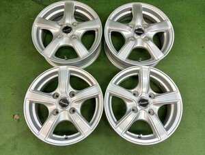 Exceeder　14インチホイール4本　14X5J 4H　PCD114.3 OFF42　上尾