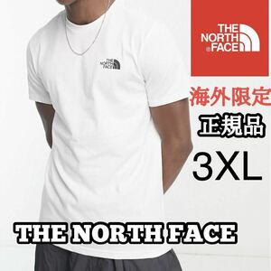the north face ザ ノースフェイス メンズ 大きいサイズ シンプル ドーム Tシャツ 半袖 コットン ホワイト 白 simple XXL 3XL 4L 海外限定