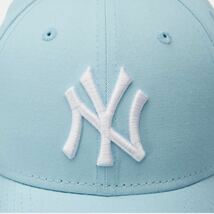 ニューエラ 9FORTY キャップ 帽子 メンズ レディース スカイブルー 水色 海外限定 正規品 NEWERA Yankees ヤンキース NY_画像3