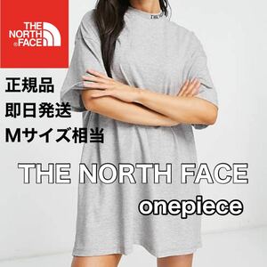 THE NORTH FACE ノースフェイス レディース 半袖 ワンピース Tシャツ グレー ロングT M