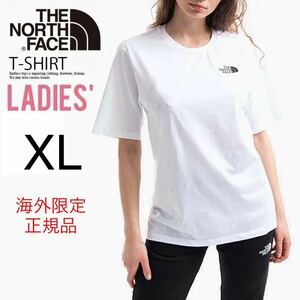 the north face ザ ノースフェイス レディース シンプル ドーム Tシャツ 半袖 コットン ホワイト 白 simple XL L