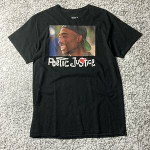 【グッドレギュラー】2PAC ポエティックジャスティス　ムービーT ラップT ブラック　Mサイズ 古着　映画　洋画　ラッパー