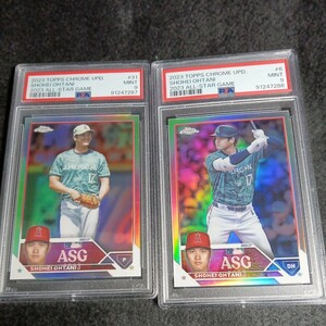 大谷翔平 Topps Chrome Update ASG リフラクターオールスター ASG 2枚　ASGC-6 ASGC-31　PSA鑑定