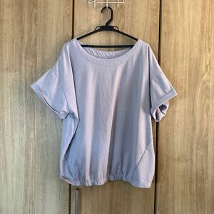 NAUW CLOSET◆薄グレー 半袖 カットソー 丸首◆サイズ5L◆送料安☆