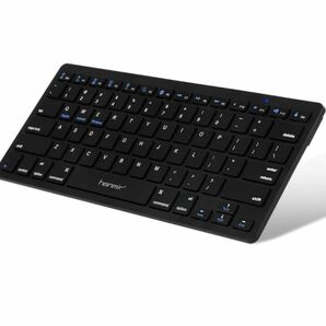 【新品未使用】キーボード Bluetooth ワイヤレスキーボード 無線 bluetooth keyboard (Black)