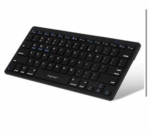 【新品未使用】キーボード Bluetooth ワイヤレスキーボード 無線 bluetooth keyboard (Black)