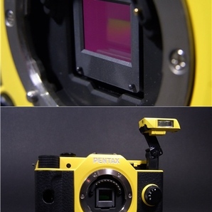 中古良品/完動品 PENTAX Q7 イエロー レンズセット+新品未使用レンズ+未使用付属品 ミラーレス カメラ デジカメ SMC 1:2.8-4.5 5-15mmED ALの画像10