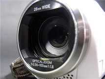 1円スタート中古良品 Panasonic デジタルハイビジョン ビデオカメラ HC-V360M 内蔵16GB ホワイト作動確認済み バッテリー/充電アダプター付_画像6