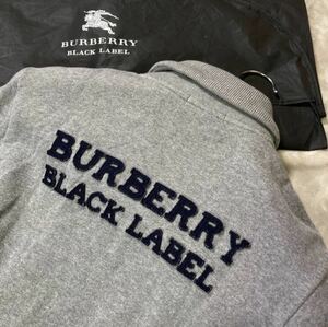 ★良好★大人気！ワッペンロゴ★バーバリーブラックレーベル ジップアップジャケット ブルゾン スウェット アウター Burberry Black label