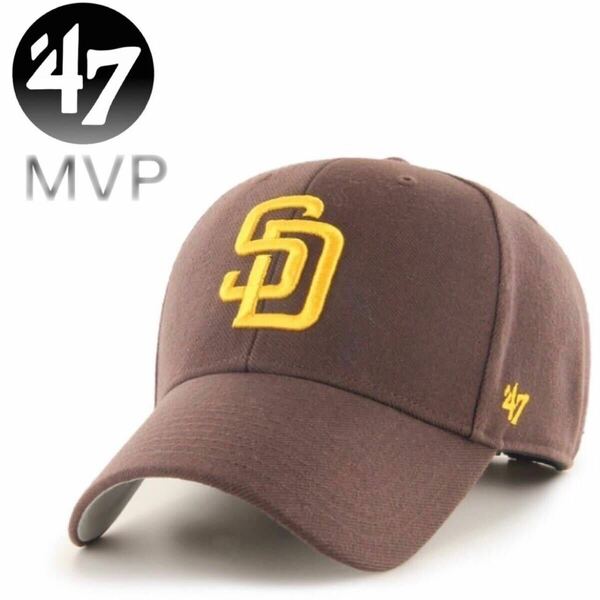 ☆正規品新品☆47BRAND PADRES MVP 47ブランド フォーティセブン キャップ 野球帽 MVPシリーズ パドレス ブラウン ユニセックス 大谷翔平