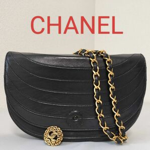 CHANEL シャネル ココマーク ハーフムーン ショルダーバッグ