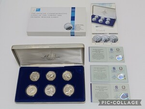 トリノオリンピック2006 銀貨6枚セット 冬季競技大会 公式記念コイン 記念メダル 約120g 6種セット SV925