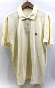  polo-shirt BURBERRYS Burberry D-OS-9300 ivory series L MADE IN ENGLAND old clothes 