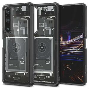 良品特価 Spigen Xperia 1 V ケースカバー ストラップ [ SO-51D ] TPU バンパーケース 2重構造 米軍MIL規格取得 耐衝撃 すり傷防止