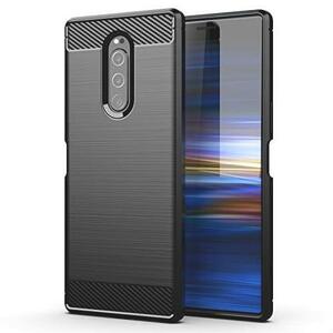 在庫限り WangSiwe Sony Xperia1ケースSO-03L/SOV40対応 炭素繊維TPU携帯ケース薄型ソフトケース指紋防止 衝撃吸収