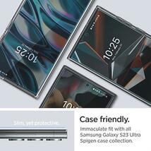 数量限定 Spigen NeoFlex フィルム Galaxy S23 Ultra 用 全面保護 TPU素材 ギャラクシー S23 Ultra 対応 貼り直しが可能 フルカバー_画像6