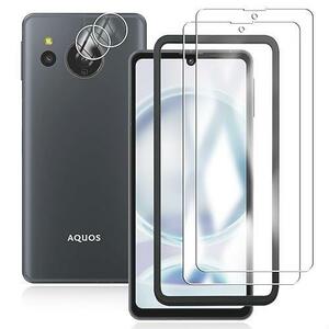 ★お得商品★ 対応 AQUOS sense8 SH-54D / SHG11 フィルム 2枚 + 2枚 対応 AQUOS sense8 SH-54D レンズ保護フィルム 対応 AQUOS sense8