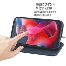 良品特価 Moto G24 ケース 手帳型 モトローラ g24 スマホケース レザー カード収納_画像4