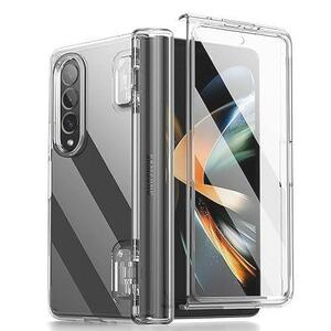 ●新品特価● 【Moahsiuny】For Galaxy Z Fold4 ケース Galaxy Z Fold4 保護カバー クリア 透明 薄型 耐衝撃 軽量 黄変防止 TPU+PC素材