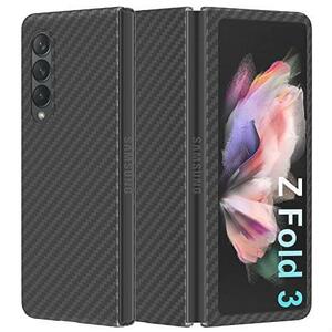 お勧め Samsung Galaxy Z Fold 3用アラミド繊維ケース memumi 0.5mm極薄デザイン 耐衝撃 保護 カバー ワイヤレス充電対応 ミニマリスト