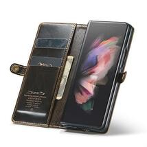 即決 Galaxy Z Fold3 5G 用 ケース 手帳型 カバー fold3 ケース 高級 シンプル PUレザー 軽量 耐衝撃 滑り防止 多機能 全面保護 財布型_画像3