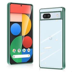 即決 Google Pixel 7a ケース クリア 耐衝撃 カバー グーグル ピクセル 7a スマホケース メッキ加工 ストラップホール付き 衝撃吸収