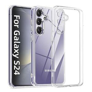 良品特価 Kakuki For Galaxy S24 ケース TPU+PC 黄ばみ無し ギャラクシーS24 クリア SC-51E SCG25 カバー ストラップホール付