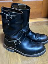 送料無料 RED WING エンジニアブーツ 9268 8D 茶芯　クロンダイク 廃盤 レッドウイング ブラック 26cm USA 製 2014年 エンジニア _画像5