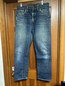 送料無料 60s LEVI'S 505 bige 初期 vステッチ タイプ ウエストシングルw33 ヴィンテージ リーバイス / デニム 501 66 前期 big e 606 517