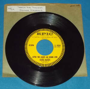 ☆7inch EP★US盤●GEORGE MAHARIS/ジョージ・マハリス「After The Lights Go Down Low」60s名曲!●