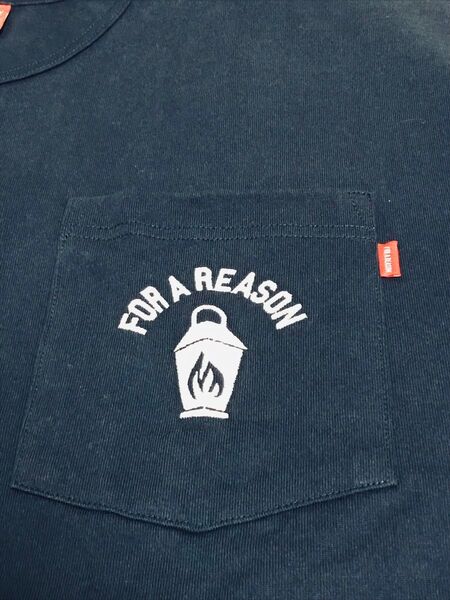 新品 FOR A REASON 限定 ポケット付きTシャツ ネイビー 紺