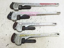 MCC RIDGID リジッド パイプレンチ いろいろまとめて4本セット 中古_画像6