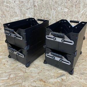 * stylish BLACK DOG shelf container 25 4 piece set black hard container case gear storage outdoor camp mc01065881