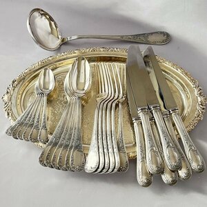 [. orchid west ] Louis XV dinner set 25ps.@[ silver plate ]