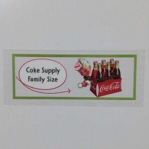 送料６３円〜 Coca-Cola コカ・コーラ ステッカー ②②★検) クリアステッカー ウォールステッカー シール デカール