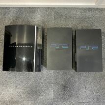 SONY ソニー PlayStation2 PlayStation3本体のみ　3台セットプレステ3 プレステ2 CECHA00 SCPH-39000 　SCPH-10000 ジャンク_画像1